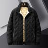 Men's Thick Winter Fleece Cotton Jacket - Large, Loose Fit