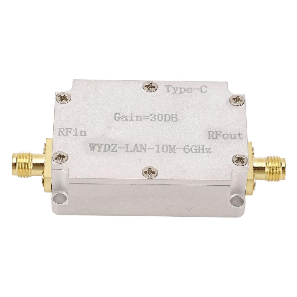Широкополосный усилитель RF с низким уровнем шума LNA 10M‑6Ghz с высоким коэффициентом усиления SMA Female Connector для радио