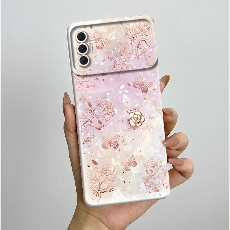 Чехол для Tecno Spark 8P Модный Эстетичный Бабочки Цветы Ударопрочный Силиконовый Мягкий ТПУ Чехол для Телефона Spark8P KG7 KG7H KG7n Обложка