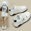 White Shoes for Women  Spring New Student Korean Style Ins Trendy All-Match Thick Bottom Board Shoes Spring and Autumn Casual Shoes Nk820