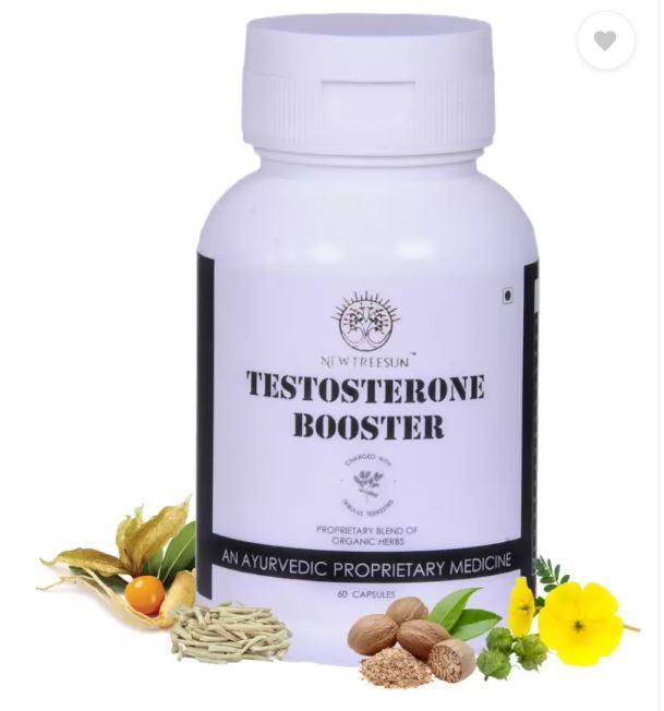 Капсулы усилителя тестостерона NEWTREESUN с женьшенем (Ашваганда) для выносливости, 800 мг (60 капсул)
