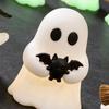 Themed Baking Decorations Halloween Luminous Mini Ghost Figurines, Glow in The Dark Cute Party Accents Miniature Statue for Micro Landscape,