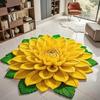 3D Flower Floor Mat Absorbent Large Flower Area Rug Non-Slip Bathroom