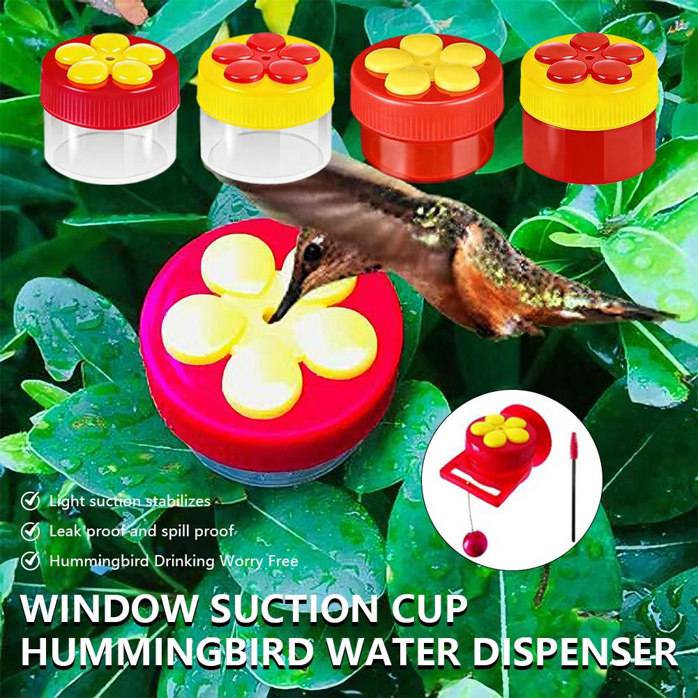 Цветочные кормушки для колибри, Уличные кормушки для птиц, Сад, Задний двор, Кормушки для домашних птиц с кисточкой-поилкой