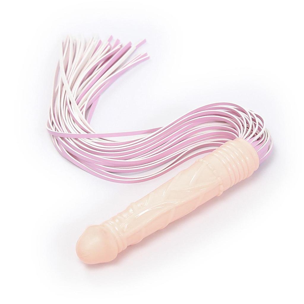 VaHppy Ручка-хлыст-фаллоимитатор 62 см, 160 г, SM-игрушки для взрослых с пенисом, двойного назначения, бахрома, конский хвост, кондиционирование, порка, флирт пары