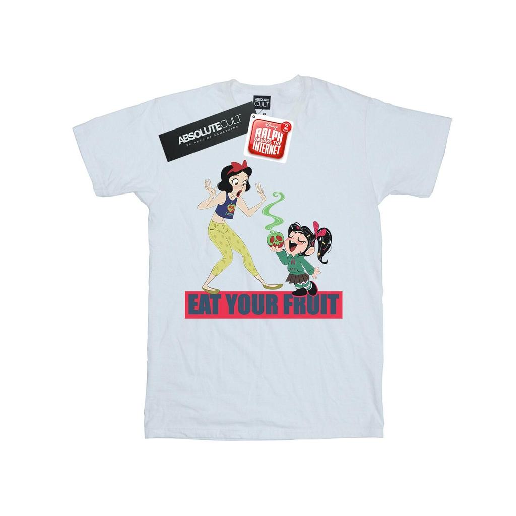 Disney Womens/Ladies Wreck It Ralph Eat Your Fruit Cotton Boyfriend T-Shirt