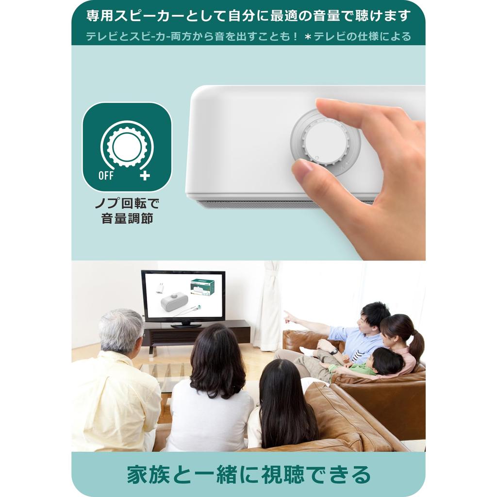 Портативный ТВ-динамик с питанием Проводной Нулевой Четкий Легкий Громкий Длинный USB Наушник Громкость Подходит для Слуха Идеальный Подарок для или День Уважения к Пожилым