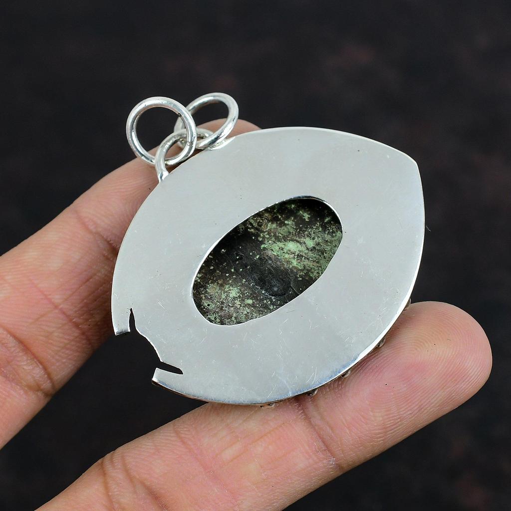 Черный перламутровый драгоценный камень кулон старинные ювелирные изделия 925 стерлингового серебра кулон ручной работы перламутровые ювелирные изделия подарки для женщин