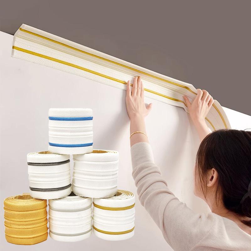 1 рулон противоударная линия шва 3D самоклеящаяся большой размер водонепроницаемая гостиная спальня KTY