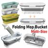 Portable Foldable Mop Bucket Rectangular Folding Washing Basin Collapsible Space-Saving Bucket for Home Bathroom Accessory
