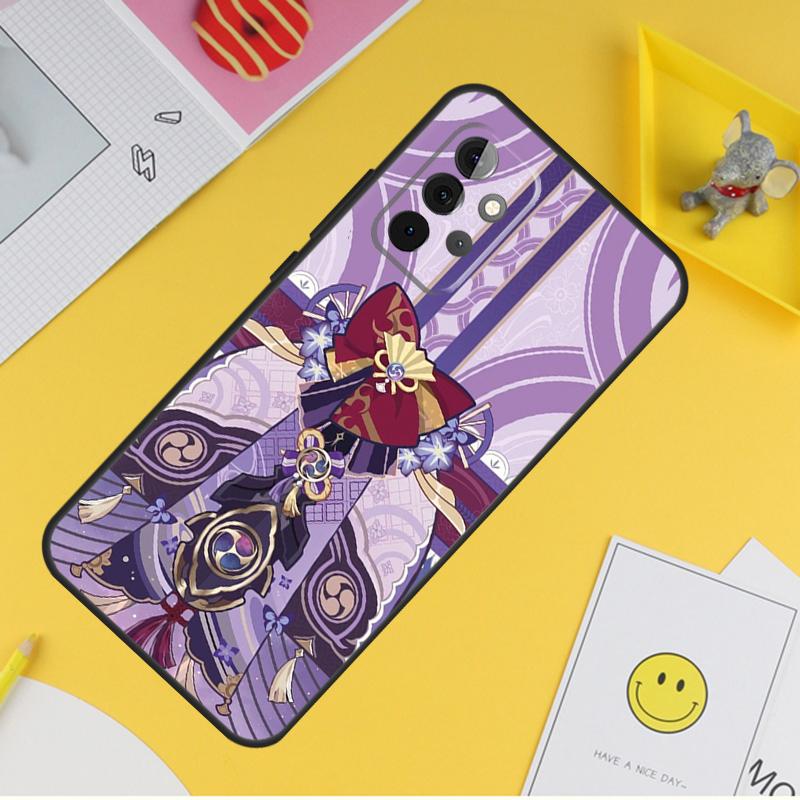 Genshin Impact Raiden Shogun For Samsung Galaxy A14 A34 A54 A12 A32 A52 A51 A71 A53 A33 A13 A15 A25 A35 A55 Phone Case