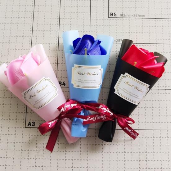 Мини-мыло для ароматерапии с ароматом букета роз, искусственный стабилизированный цветок розы, подарки на День святого Валентина для женщин, девушки, мамы, жены