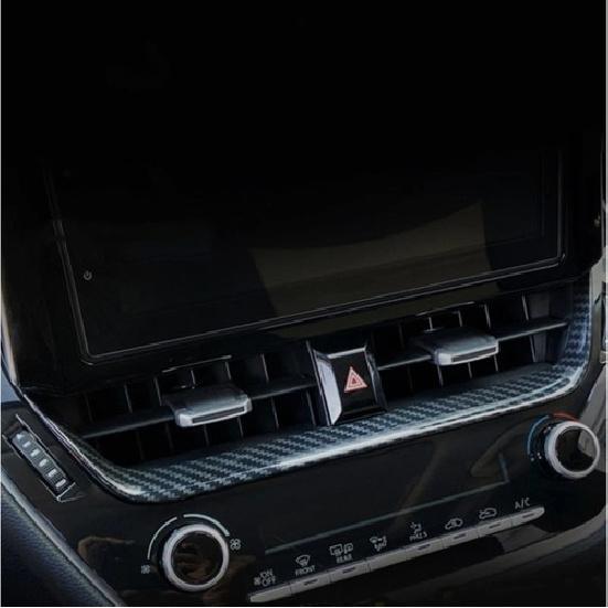 For Toyota Corolla -2025 Carbon Fiber Style Dashboard Center Air Vent Trim