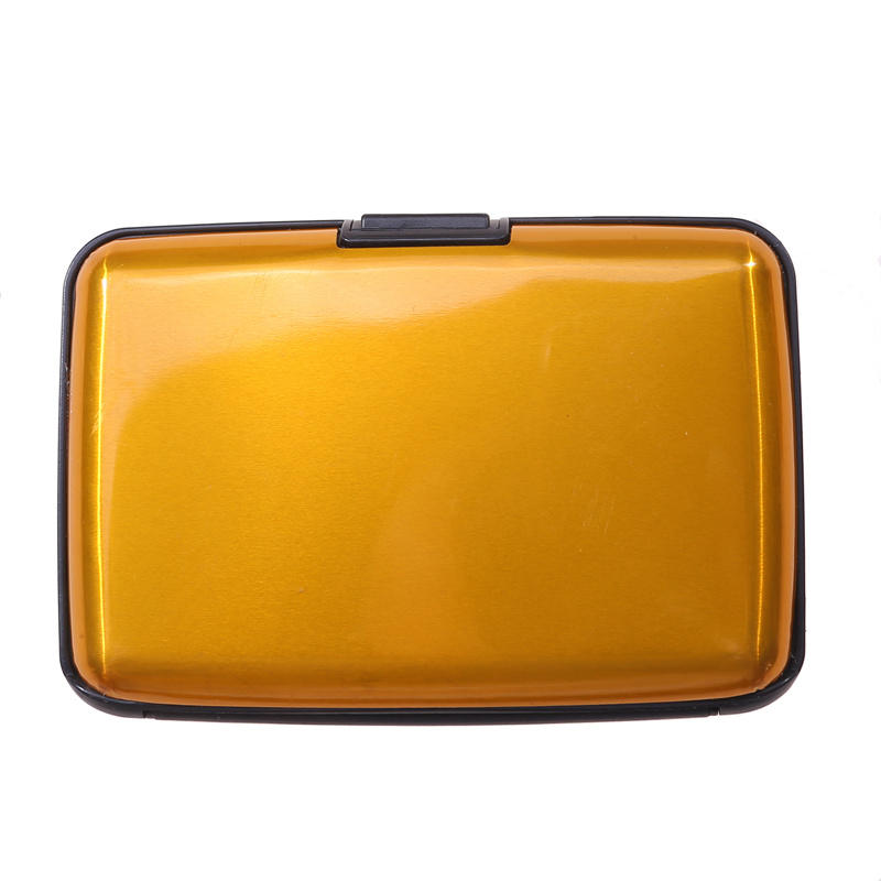 8 слотов RFID держатель для кредитных карт протектор алюминиевый металлический кошелек для кредитных карт держатель для визитных карточек для мужчин и женщин Подарочная коробка