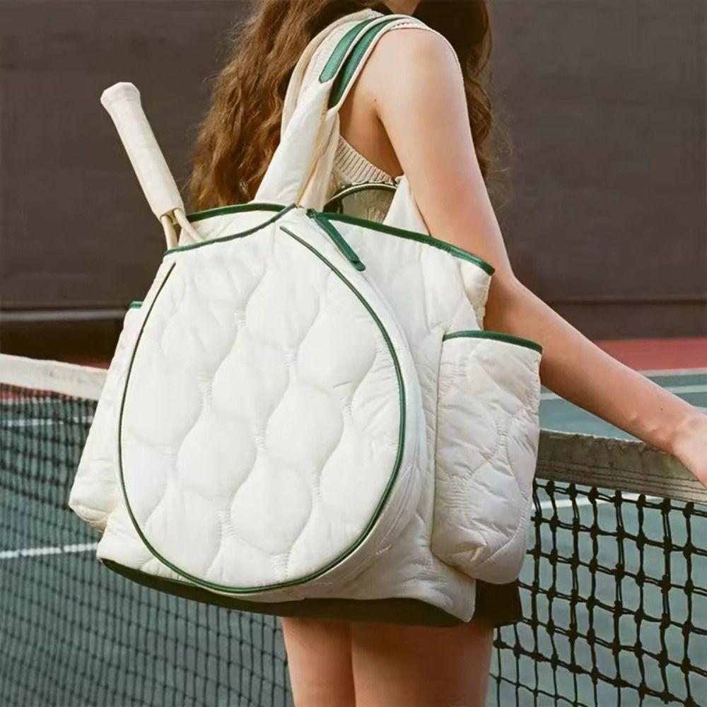 Waterproof Tennis Racket Backpack Extra-Large Shoulder Bag Stylish Tennis Tote Bag Racquet Sports