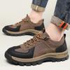 Spring Outdoor Low-top Hiking Shoes Platform Non-slip Sports Casual Shoes Men's Retro Trend Brown Running Shoes