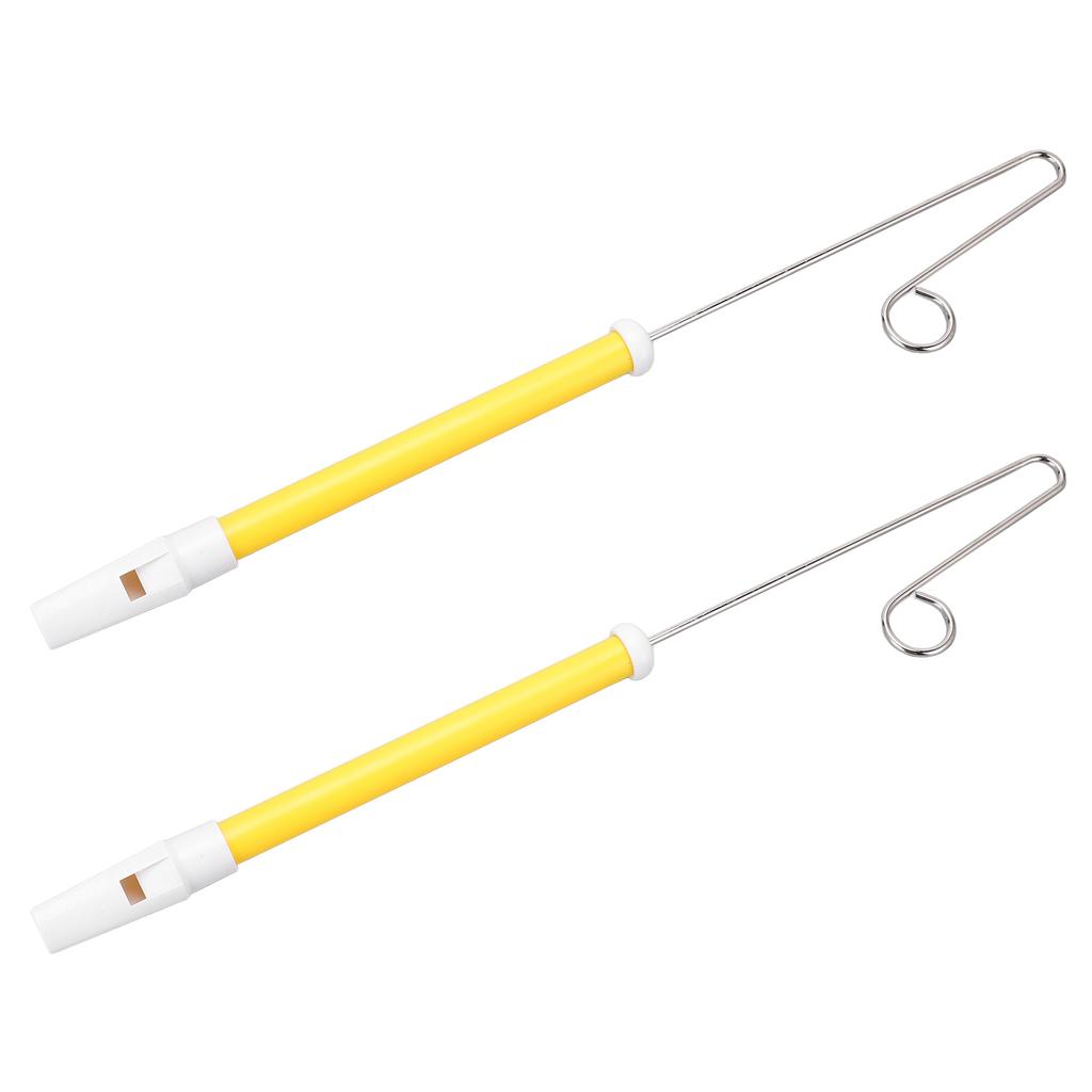 2 шт., игрушка-свисток, металлическая раздвижная флейта, профессиональный музыкальный инструмент для детей, начинающих