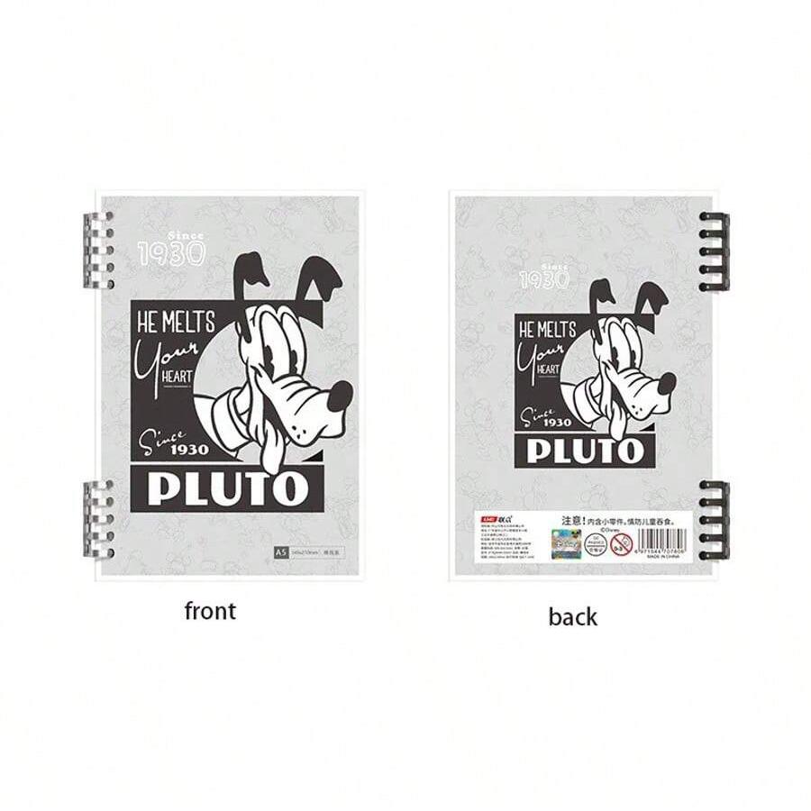 MINISO Мультяшная тетрадь на кольцах со съемной обложкой формата А5, большая вместимость, тетрадь на спирали с зажимом для листов