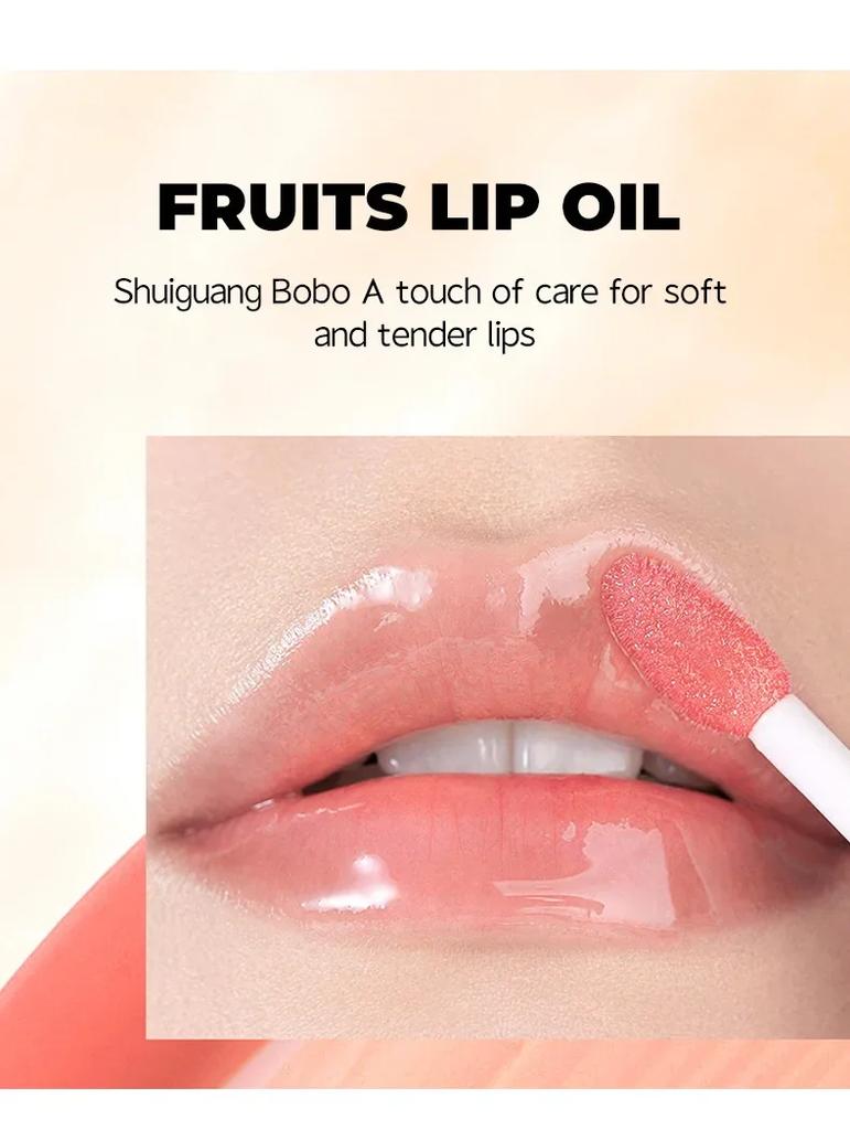 5 цветов увлажняющий фруктовый конфетный блеск для губ - перламутровый блестящий зеркальный нюдовый блеск для губ с натуральным маслом для губ Подарки на День святого Валентина