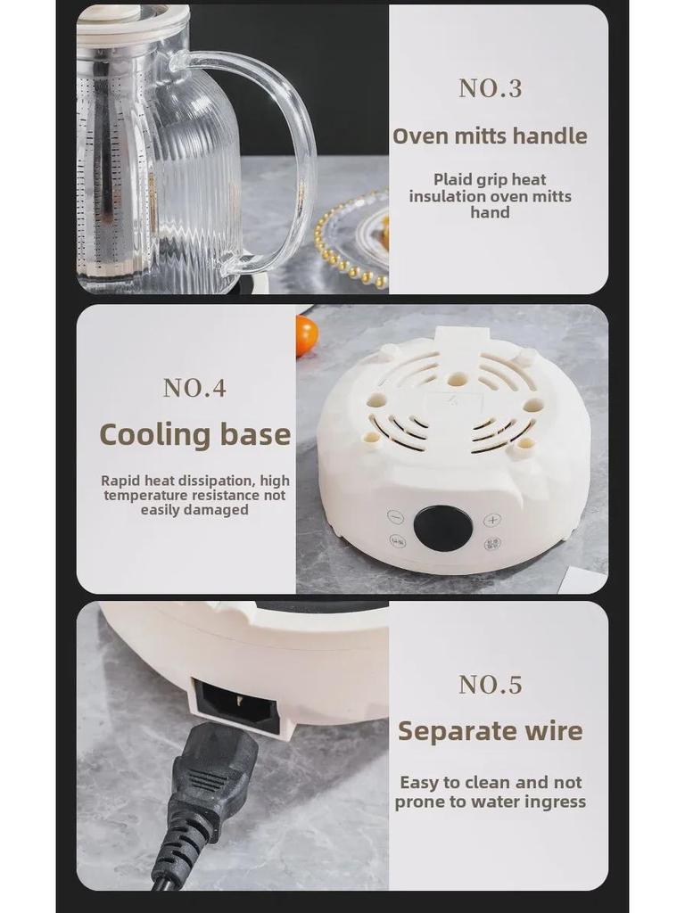 New Multi-Function Glass Kettle: Tea Maker, Health Pot, Office Teapot Gift