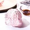 Изысканный стеклянный подарок для друзей, мини-блюдце для соуса «Цветок вишни», японская тарелочка для приправ, 60 мл, современный поднос для десертов, вместимость для дома, матовое блюдце