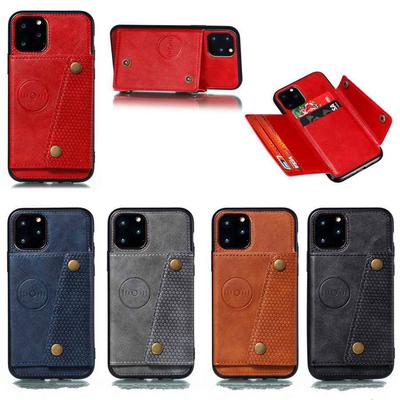 Кошелек с пряжкой и подставкой для iPhone Huawei Samsung Galaxy Xiaomi Redmi