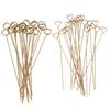 50pcs Floral Picks Clips Reusable Golden Metal Wire Floral Place Card Holder 6in Photo Memo Holder P
