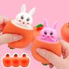 Морковь Щипок Редис Кролик Сжимаемая чашка для вентиляции и снятия стресса Забавная игрушка для снятия стресса