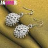 925 Sterling Silver Coral Fireworks Drop Earrings Jewelry