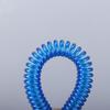 Ring Metal Carabiner Spring Elastic Rope Spiral Coiled Lanyard Safety Rope Stretch Fishing Tools