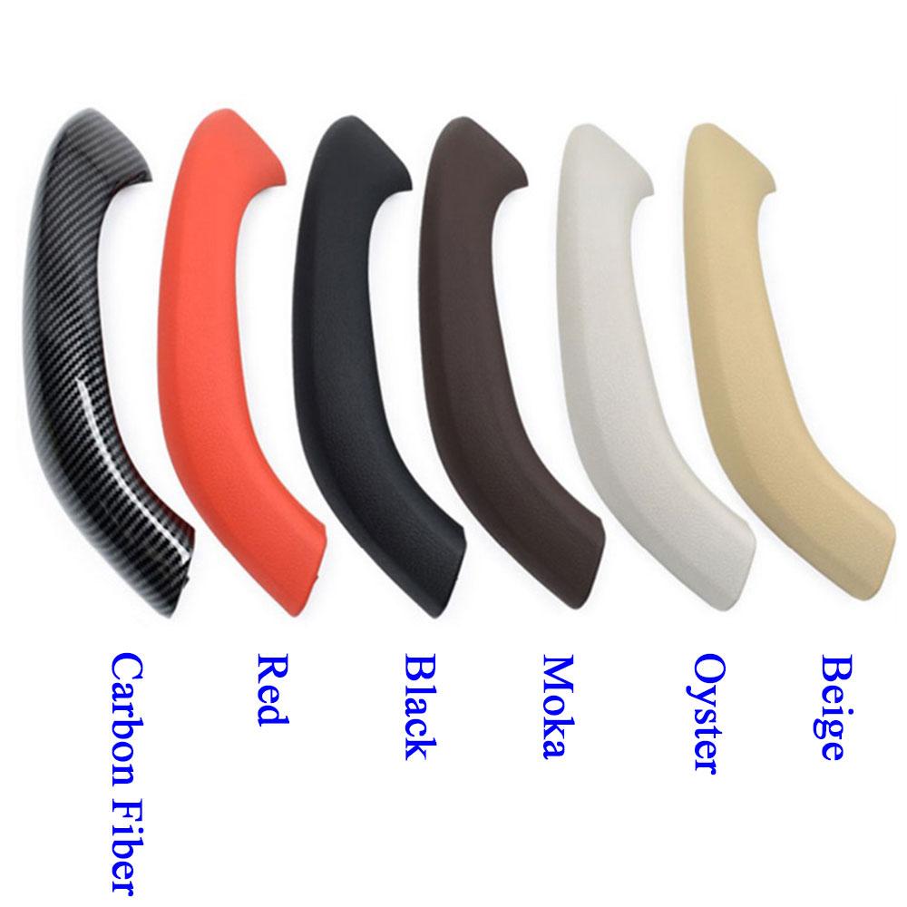 LHD RHD Внутренняя дверь автомобиля Черный Бежевый Карбон Левая и правая ручка Наружная крышка Замена накладки для BMW X1 X2 F48 F49