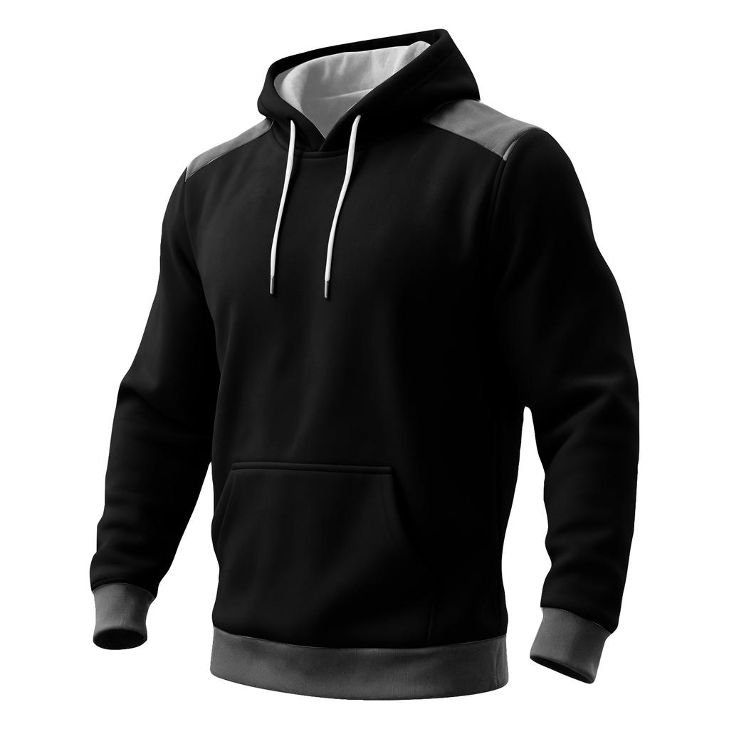 Men's Colorblock Sweatshirt Hoodie Men's Sports Large Size Casual Sweatshirt
