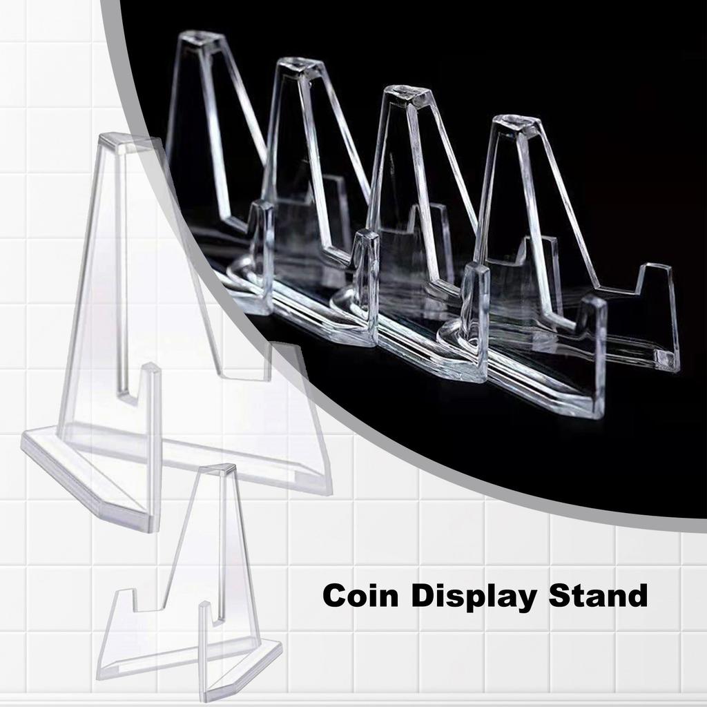 Coin Display Stand,transparent Coin Display Stand Commemorative Coin Stand, Display Stand Small Card Badge Display Stand Desktop Ornaments