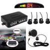 4 Capteur Parking Stationnement LED Radar De Recul Arrière Voiture Sonore Alarme