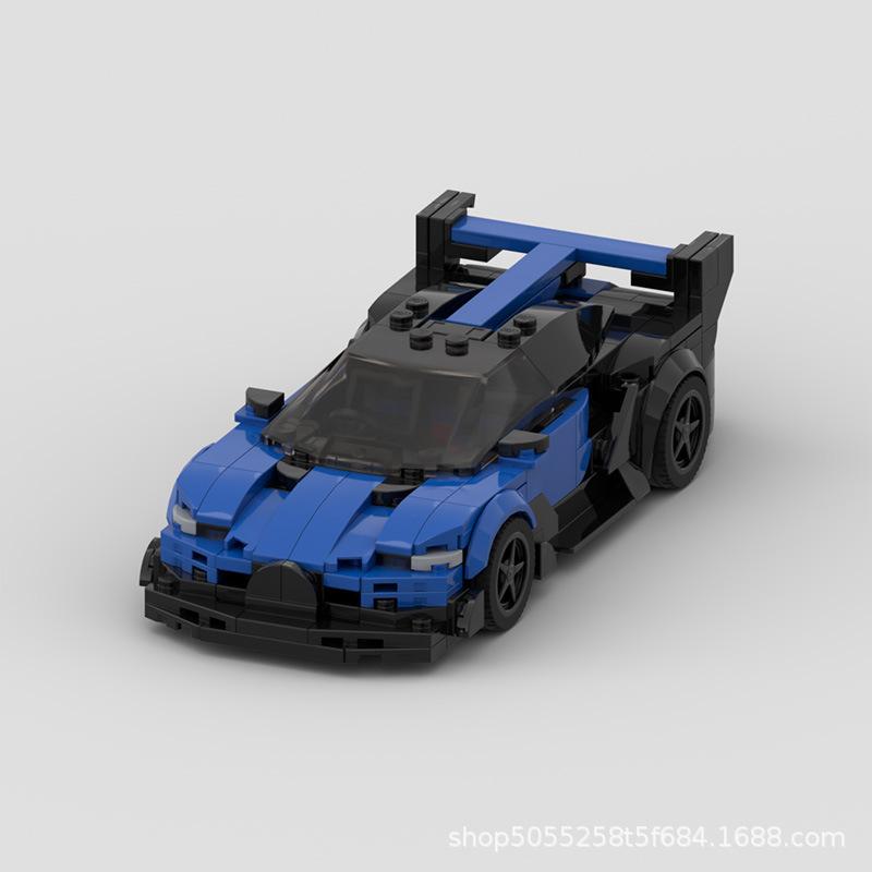Гоночный Спортивный Автомобиль MOC Мелкие Строительные Блоки Bolide Vision GT Speed8 Модель Автомобиля в Сетке Строительные Блоки