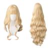 Heat-resistant Cosplay Wig, Honey-colored, Long, Curly Hair, Alice In Wonderland Cosplay Wig, Plus 2 Bonus Items
