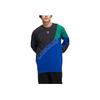 Adidas Originals Trefoil Colorblock Logo Print Crew Neck Sweatshirt Men Tops HF5944