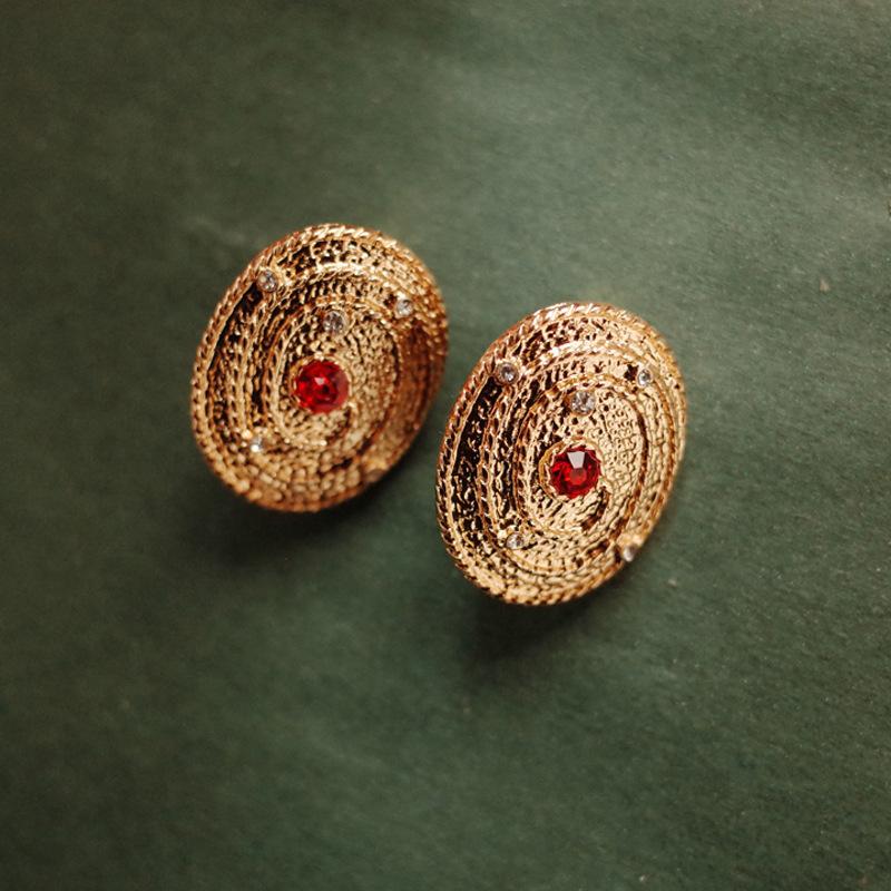 Винтажные дворцовые барочные геометрические серьги с драгоценными камнями женские вечерние украшения серьги для платья подарки