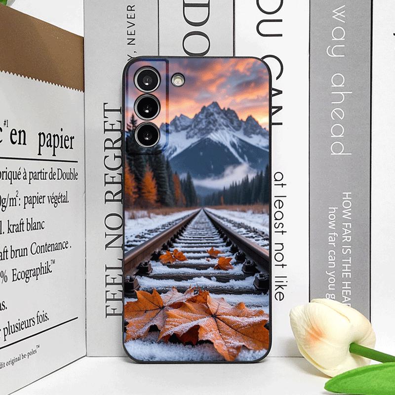 Винтажный Лесной Пейзаж Снежная Гора Пейзаж Чехол для Телефона для Google Pixel 9 A 8 A 7A 6A 7 PRO 8 9 Pro XL 4G 5G Мягкая Задняя Крышка