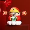 Lucky Of God Wealth Figurine Office Good Luck Ornament Desktop Red Decoration