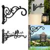 Garden Iron Hook Bracket Bird Pattern Metal Wall Mounted Flower Pot Basket for Outdoor Indoor Hanging Plant Supplies