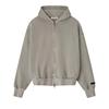 Fear of God Essentials Вышитая Классическая Толстовка на Полной Молнии Дымчато-Серая Мужская Верхняя Одежда 192HO254781F