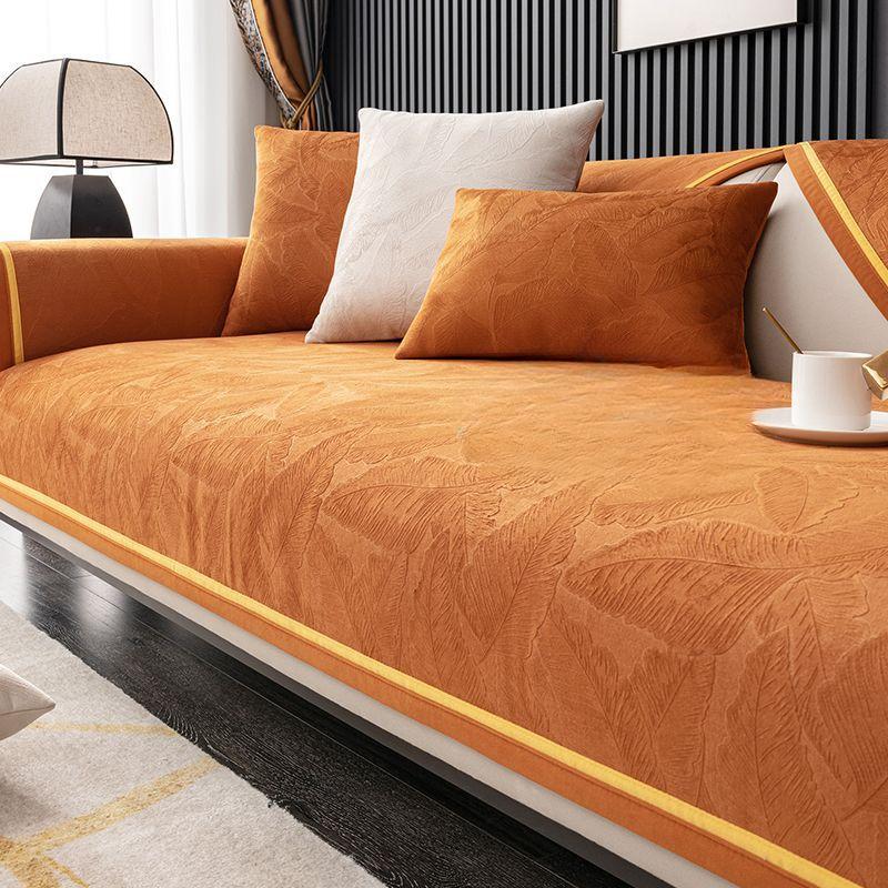 Sofa Cushion Non-Slip Four Seasons Universal Light Luxury Modern High-End Leather Sofa Cover Simple Advanced Cushion