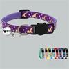 New Gold Stars and Moon Cat Collar with Reflective Safety Buckle and Bell Adjustable Cats And Small Dogs Collars