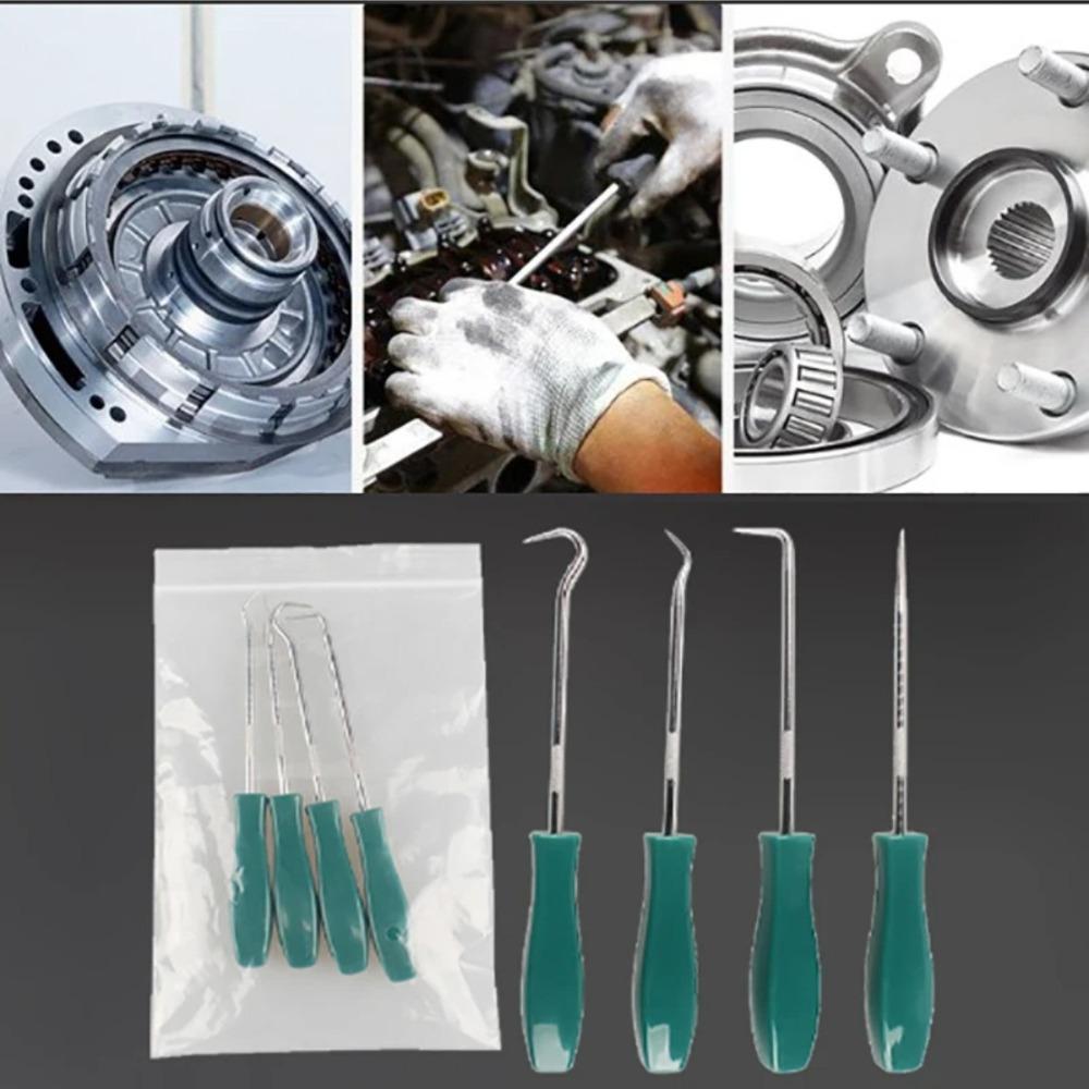 Новый набор из 4 шт./компл. Автомобильный Авто Транспорт Средство Сальник Отвертки Набор Уплотнительное Кольцо Сальник Съемник Крючки Инструменты для Ремонта Автомобиля