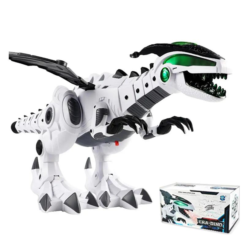 Big Spray Dinosaurs Robot Pterosaurs Cartoon Walking Swing Animal Model Electronic Intelligent Dinosaurio Toys Gift For Children