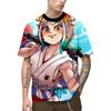 Roronoa Zoro Аниме One Piece Мужская футболка Детская уличная мода Трендовая одежда Топы с коротким рукавом 6XL