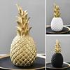 Pineapple Shaped Figurine  Home Decoration Gold Black Pineapple Crafts Miniatures Gift Figurines