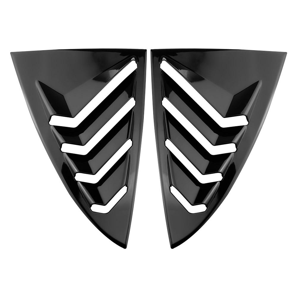 2Pcs ABS Car Rear Window Shutters Blinds Window Shade Trim Sticker for Tesla Model 3 Model3 2016 - 2025 Styling Accessories