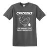 Chickens Poop Breakfast T Shirt Mens Rude Funny Joke Design Novelty Gift Tee